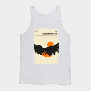 Yosemite National Park California Nature Minimal Travel Poster Tank Top